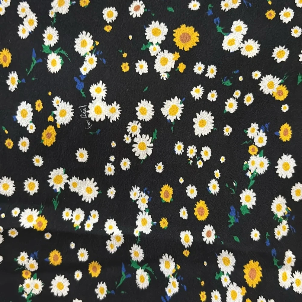 Lou Floral Black Maxi Silk Dress - Picture 11 of 14